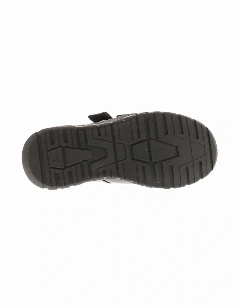 Boys Shoes School Toronto Leather Touch Fastening black UK Size