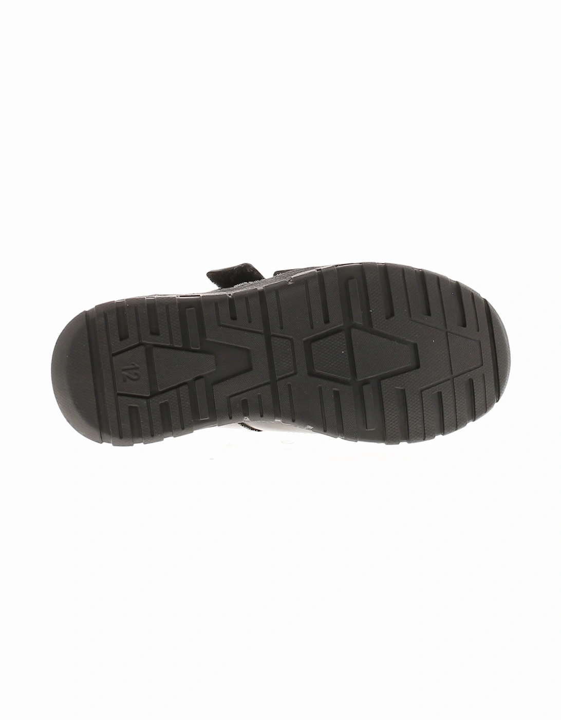 Boys Shoes School Toronto Leather Touch Fastening black UK Size