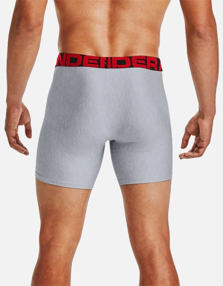 Mens Tech 6In 2 Pack Fitted Boxer Shorts