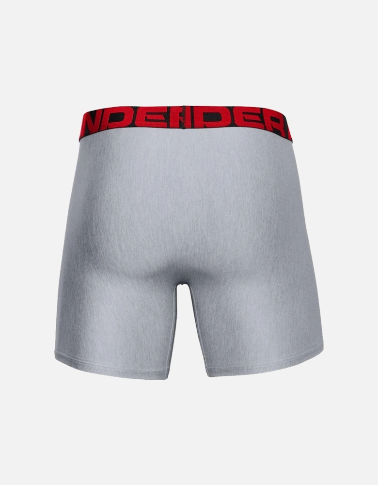 Mens Tech 6In 2 Pack Fitted Boxer Shorts