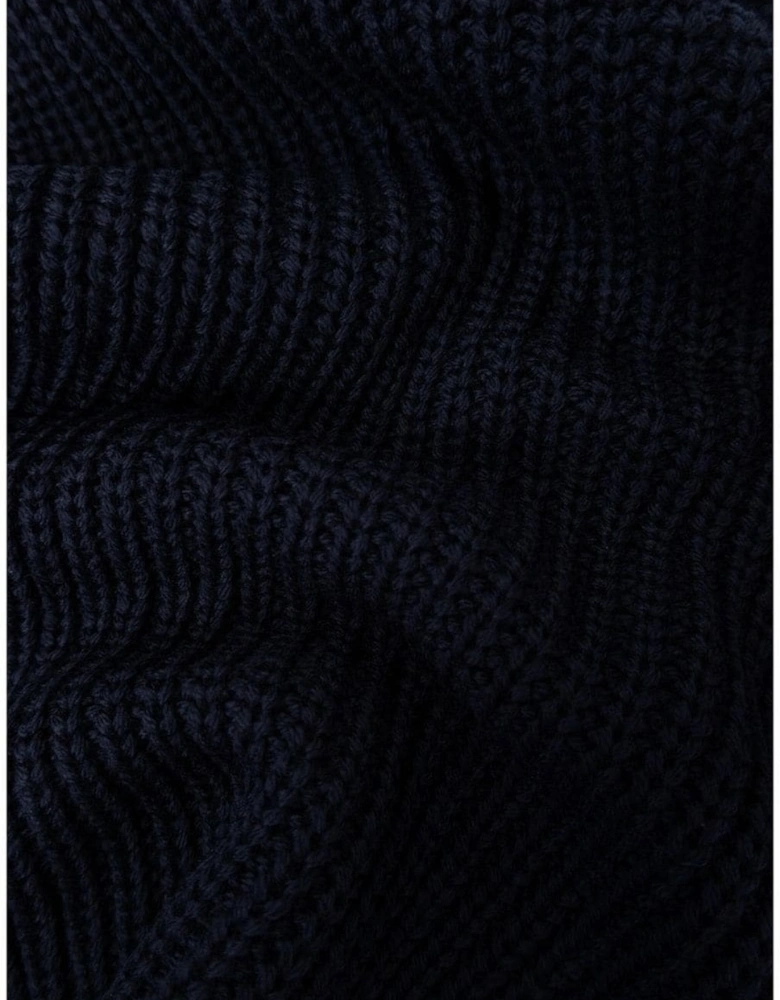 Woven Logo Scarf Navy