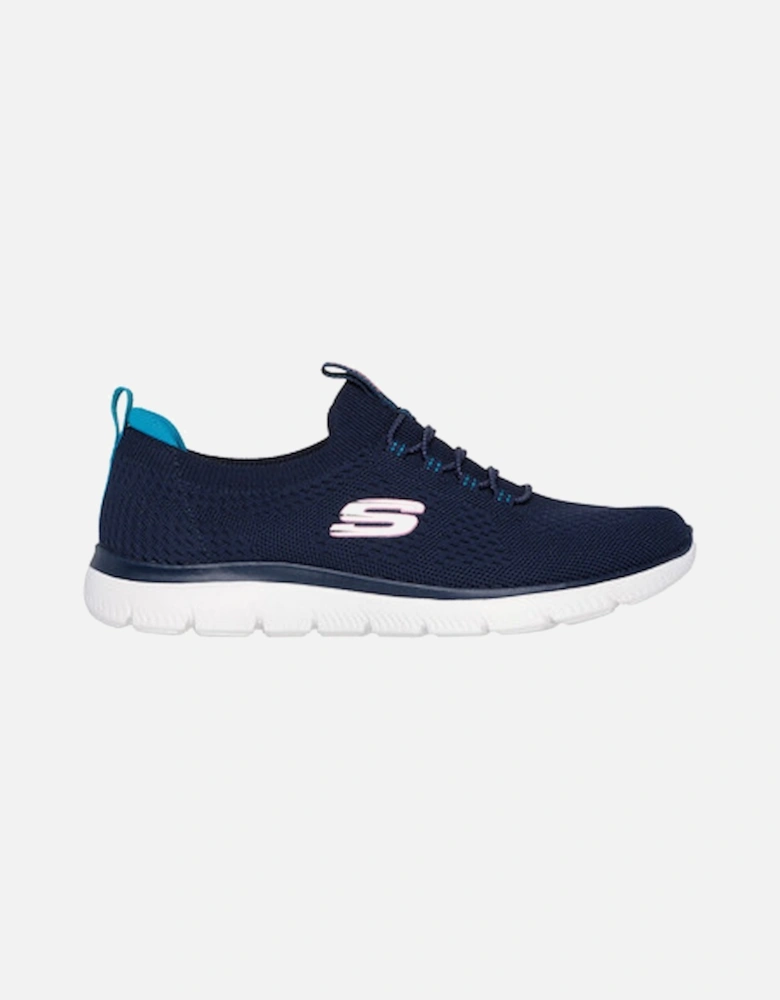 Women's Summits Top Player Engineered Stretch Knit Bungee Slip On Navy