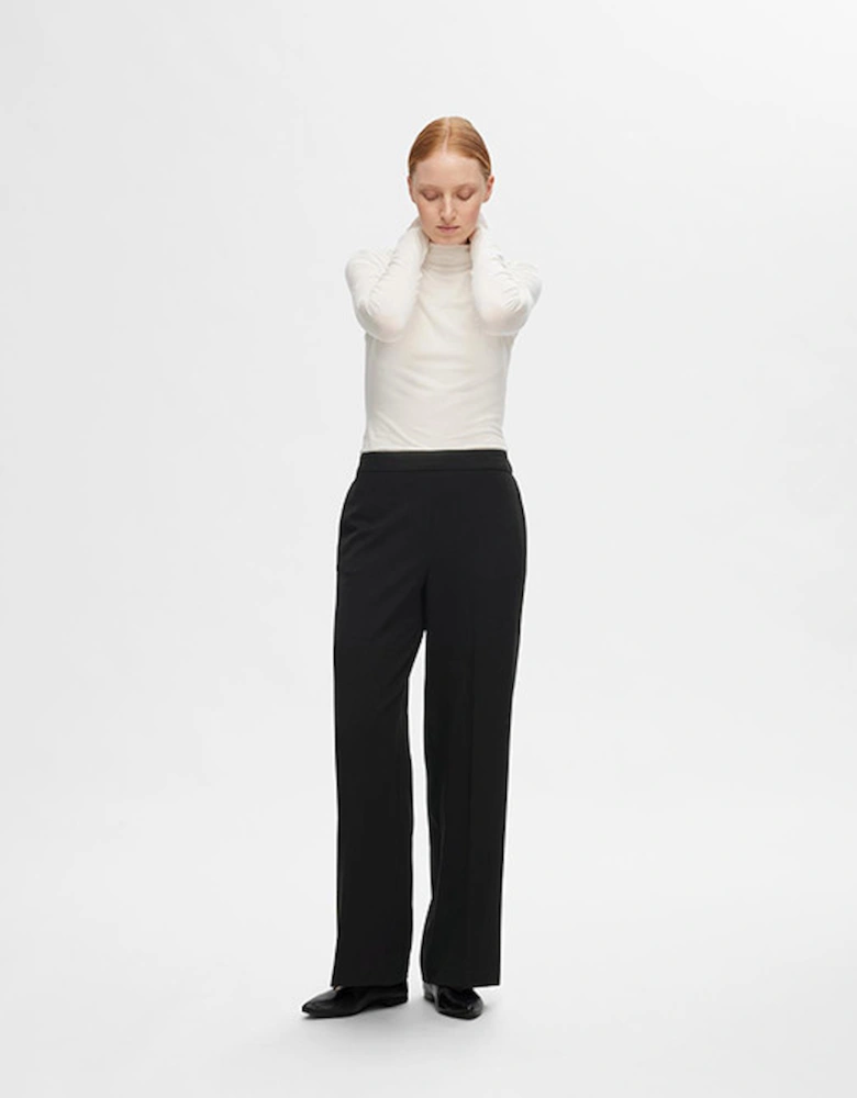 Femme Emma-Tara Wide Tailored Trousers Black