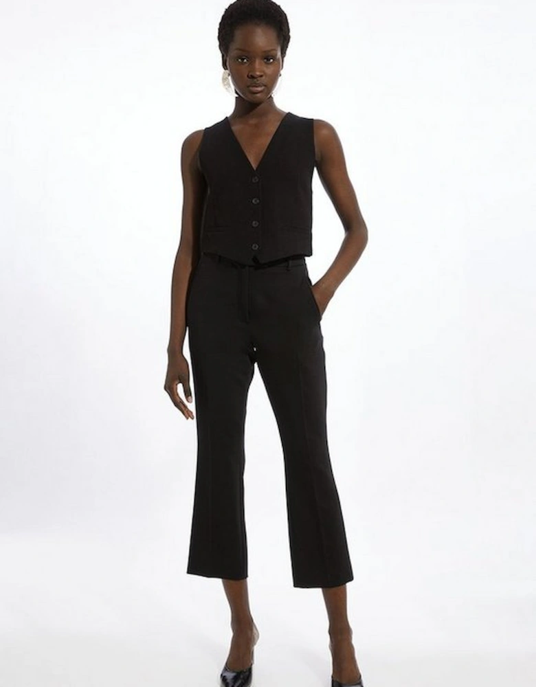 Petite Tailored Flare Slim Leg Trousers