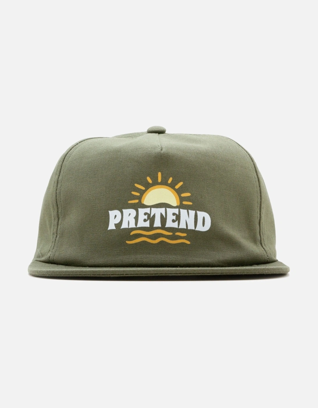 Pretend Surf Club Unstructured 5-Panel Cap - Olive