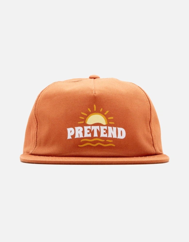 Pretend Surf Club Unstructured 5-Panel Cap - Terracotta