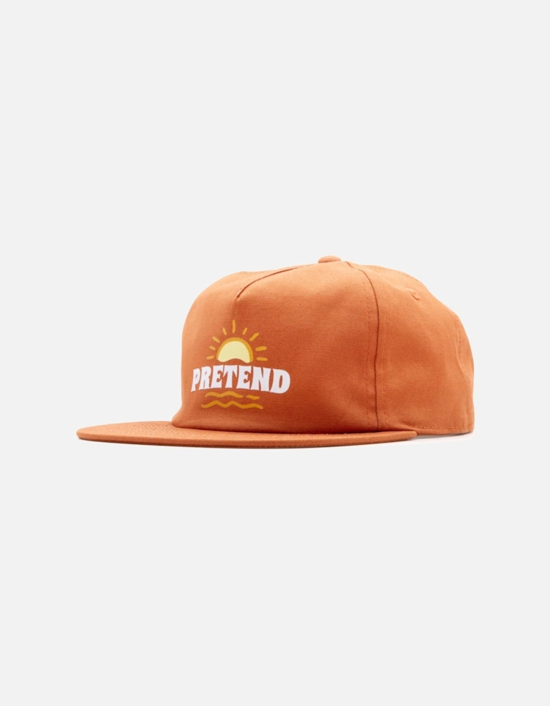 Pretend Surf Club Unstructured 5-Panel Cap - Terracotta