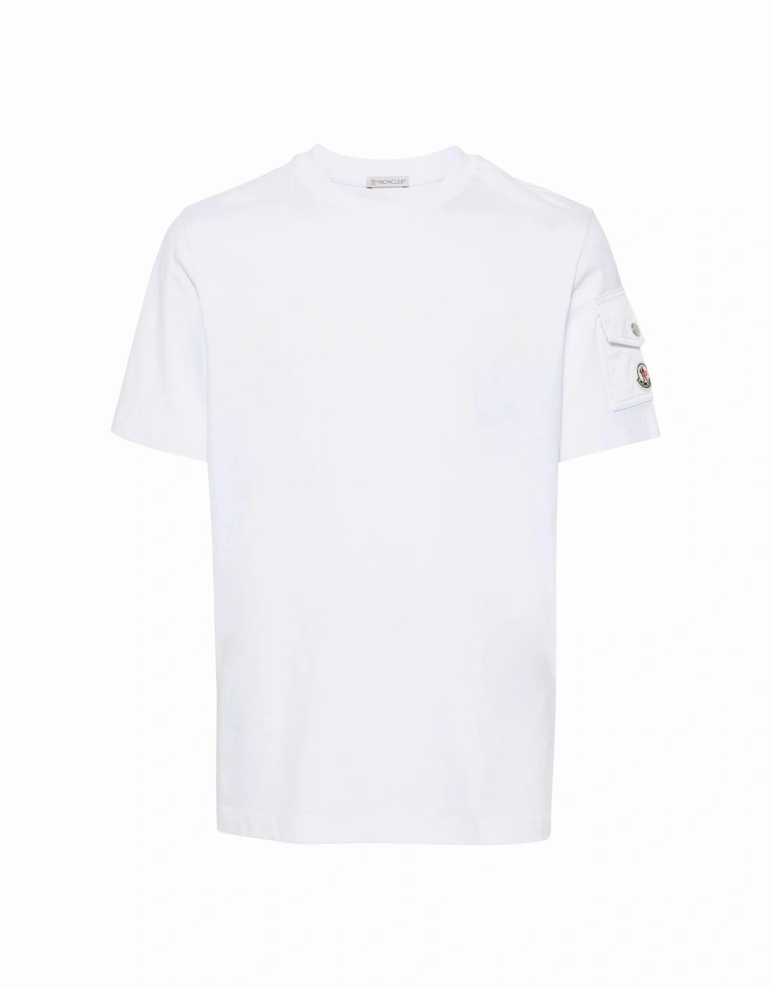 Chest Branding Cotton Pocket T Shirt White, 6 of 5