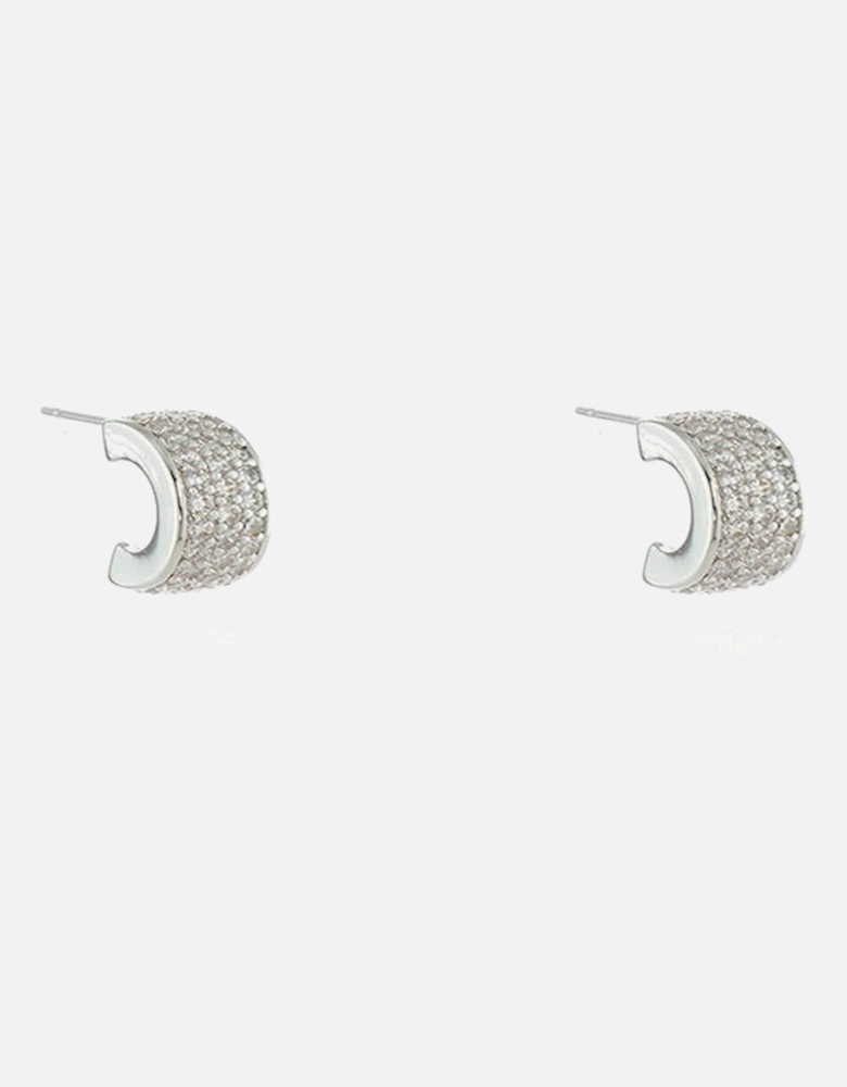 Lily Silver Hoop Earrings