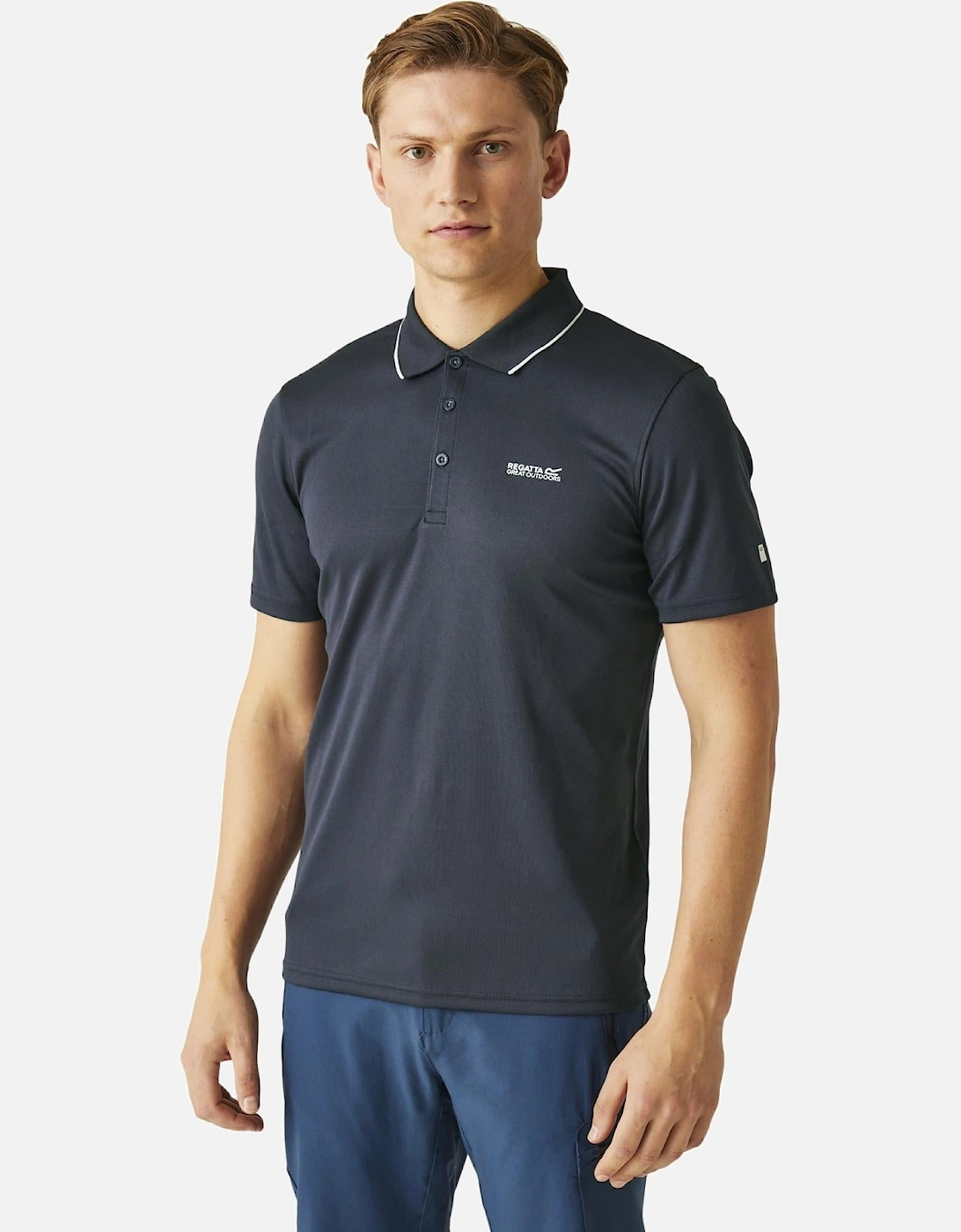 Mens Maverick V Active Polo Shirt, 2 of 1