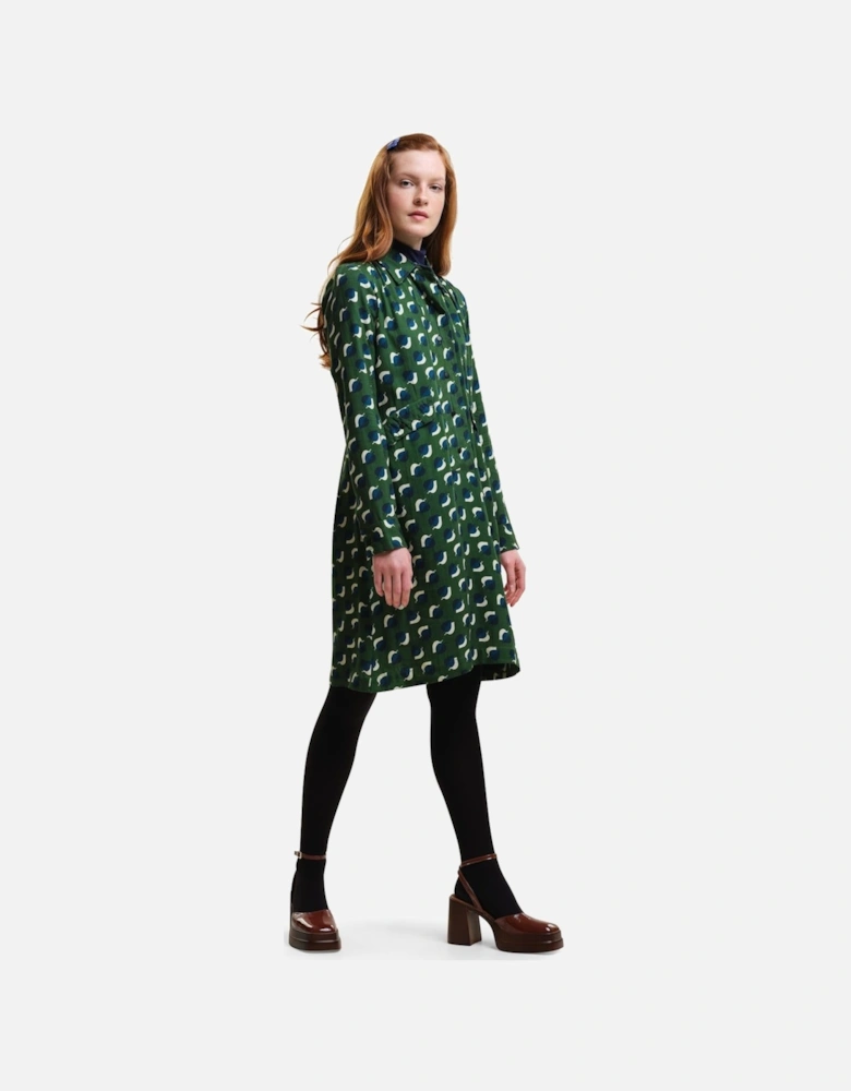 Womens Orla Kiely Printed Button Down Midi Dress