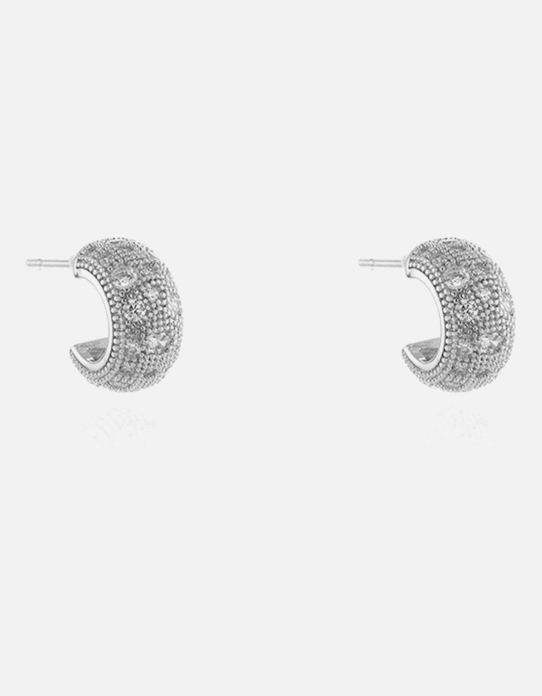 Jadine Silver Hoop Earrings, 5 of 4