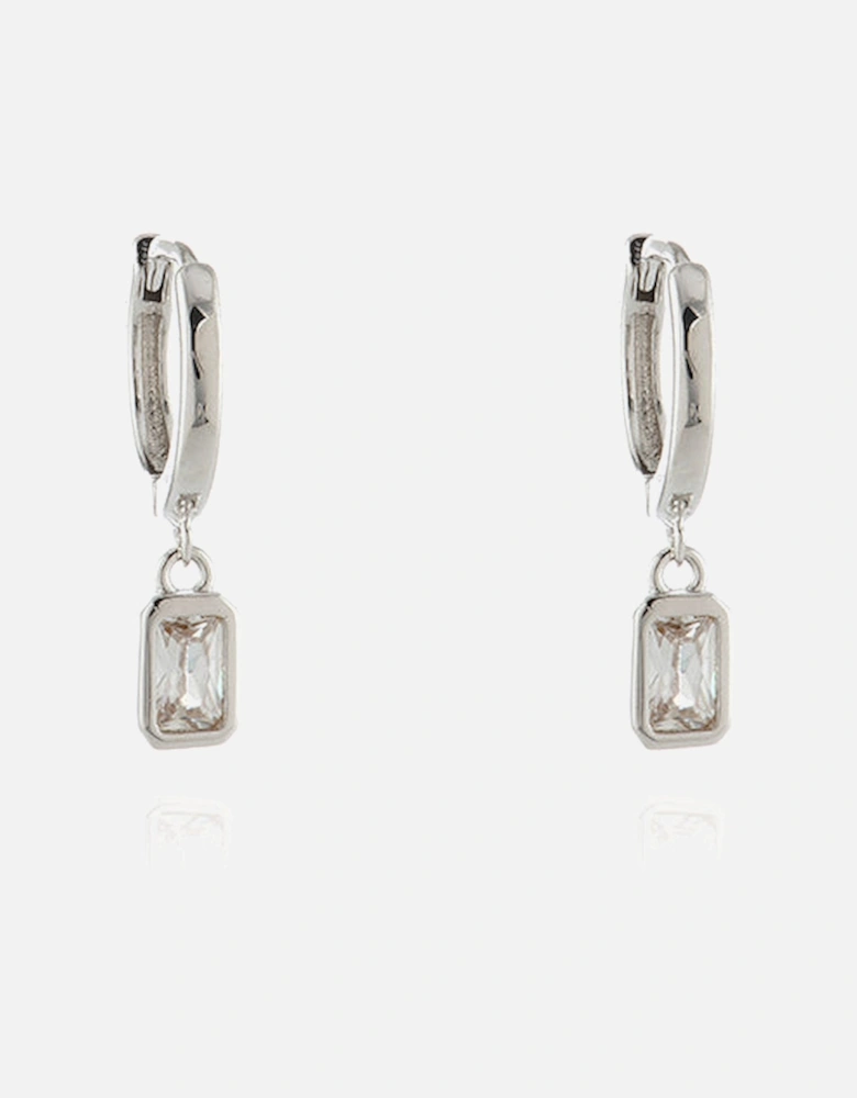 Rosala Silver Huggie Earrings