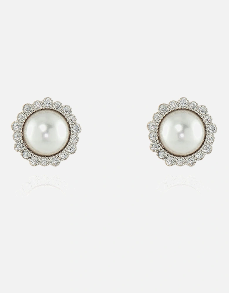 Jasmin Pearl Silver Earrings