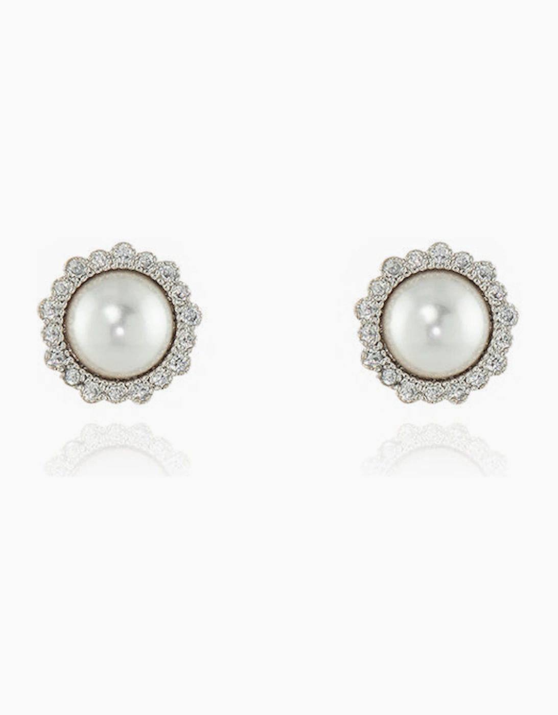 Cachet London Women's Silver Jasmin Pearl Earrings
