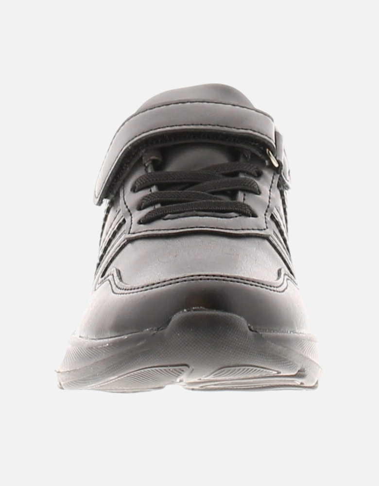 Junior Boys Trainers Dixon Lace Up Hook and Loop black UK Size