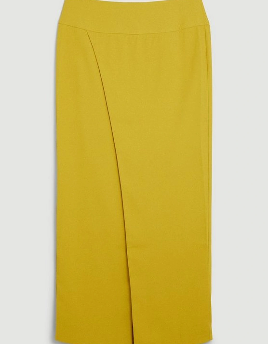 Satin Crepe Split Woven Maxi Skirt