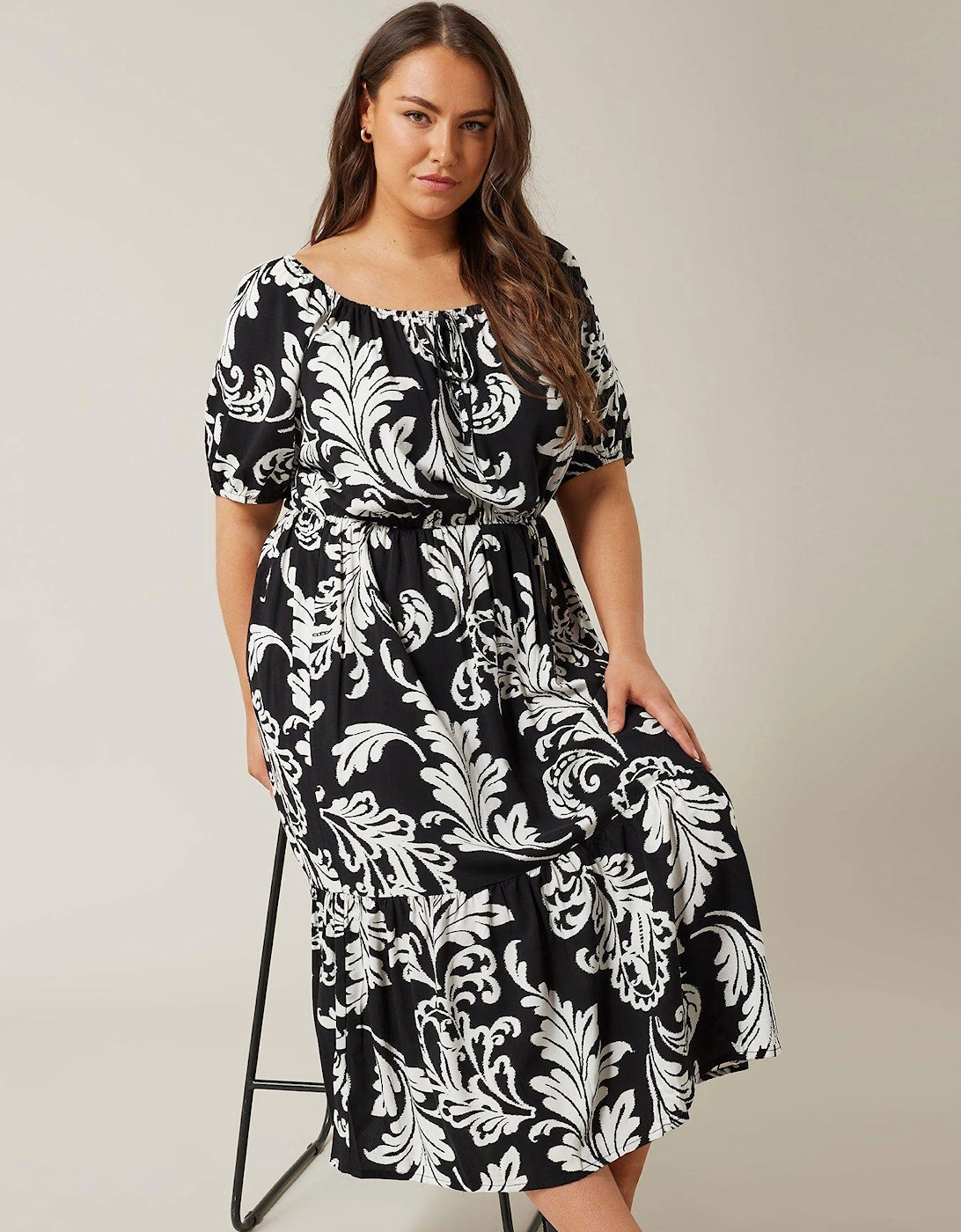 Gypsy Midi Dress - Black, 2 of 1