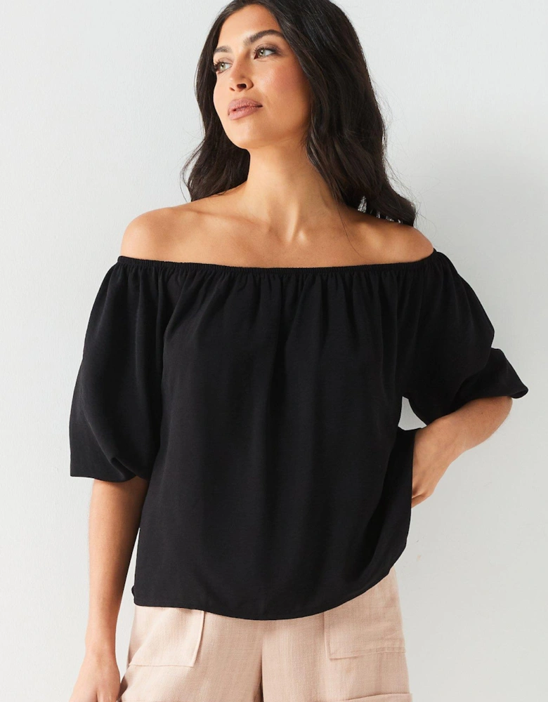 Bardot Top - Black