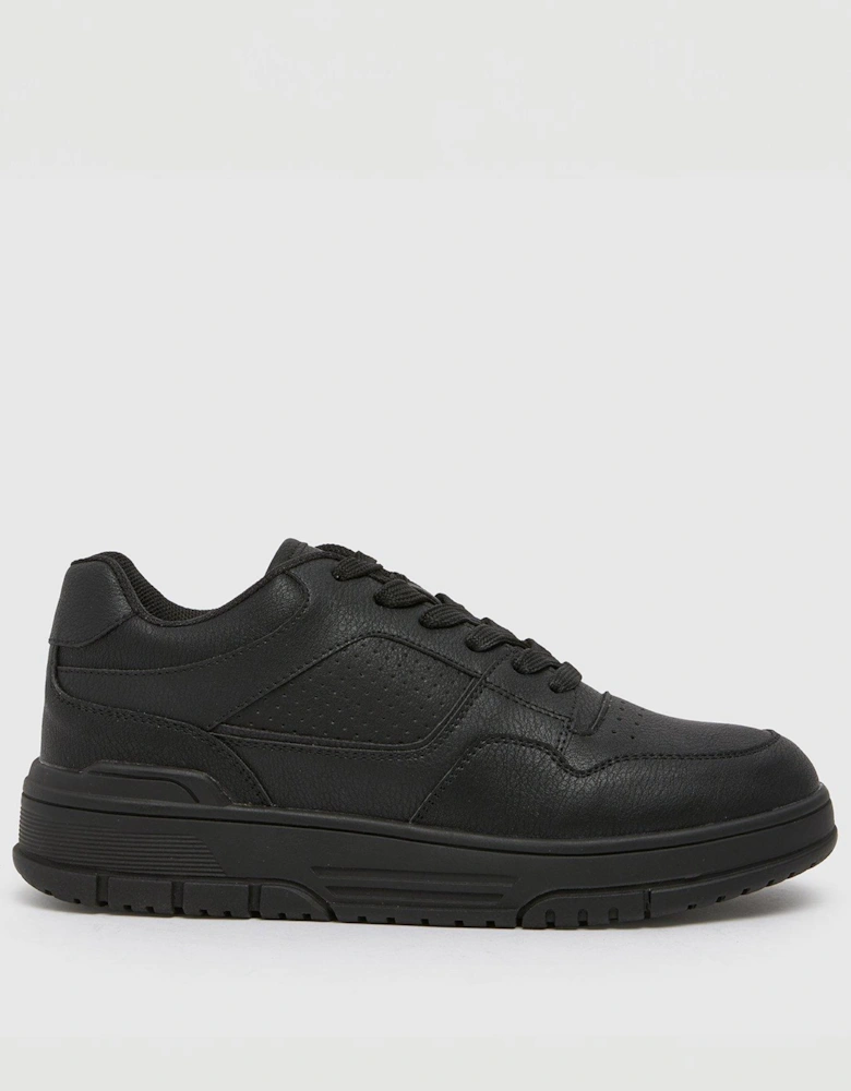 Monroe Lace Up Trainer - Black