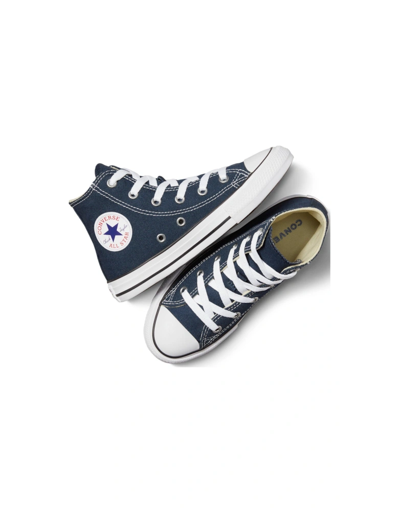 Unisex Kids Hi Top Trainers - Navy