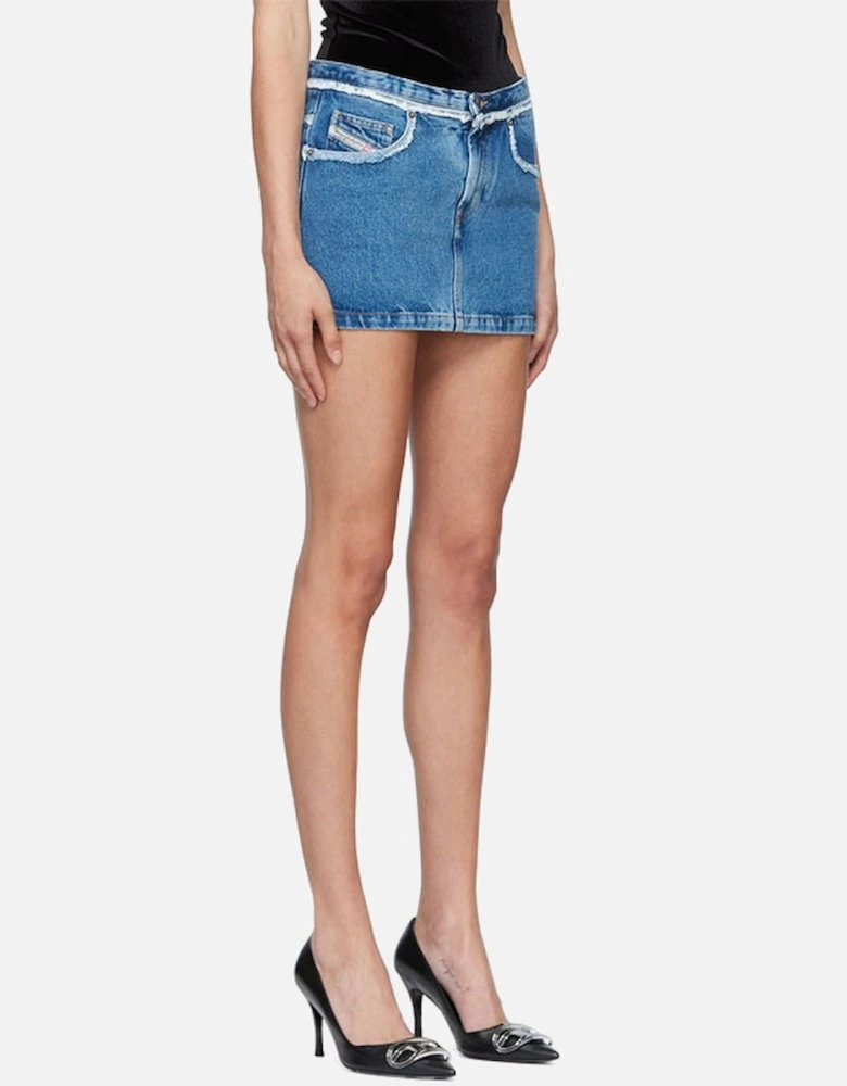 DE-RON Womens Denim Bodycon Mini Skirts