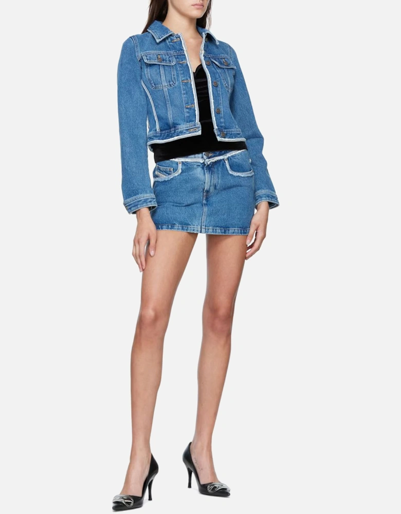 DE-RON Womens Denim Bodycon Mini Skirts