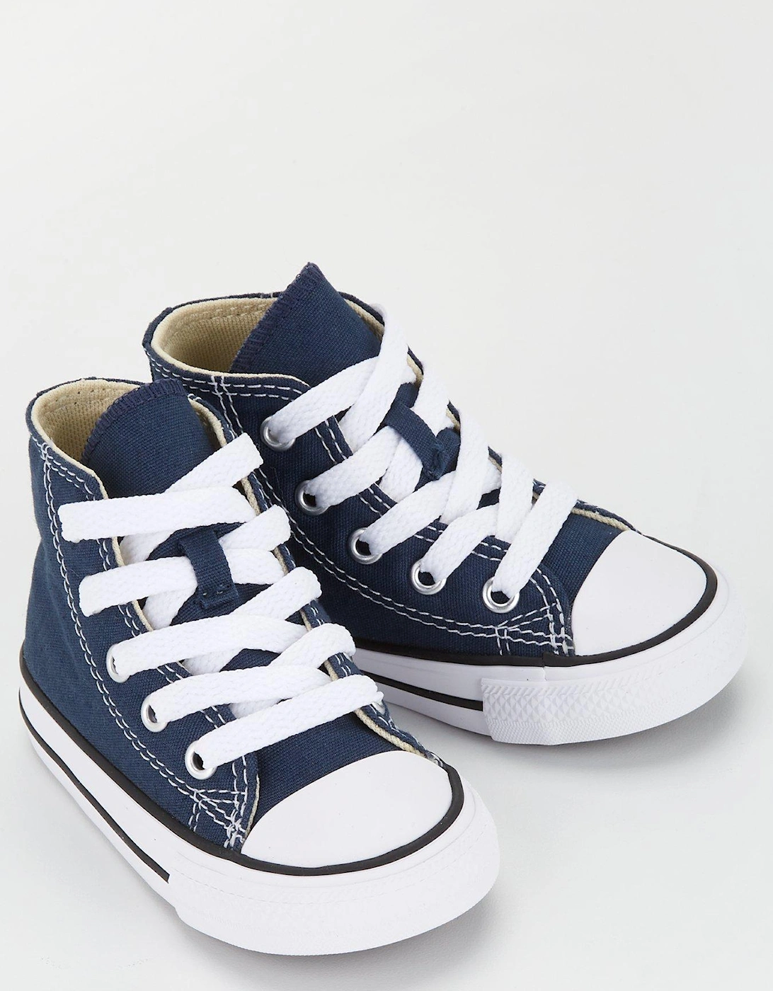 Infant Boys Hi Top Trainers - Navy