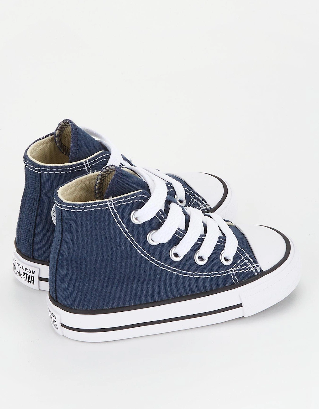 Infant Boys Hi Top Trainers - Navy