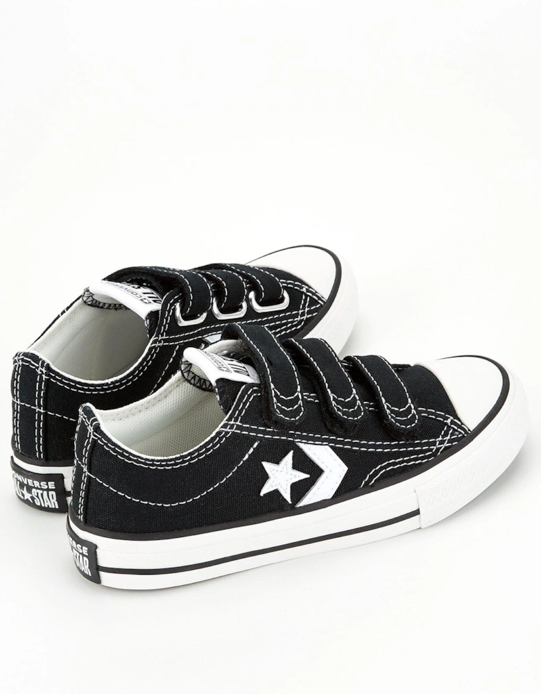 Kids Star Player 76 Ox Trainers - Black/White