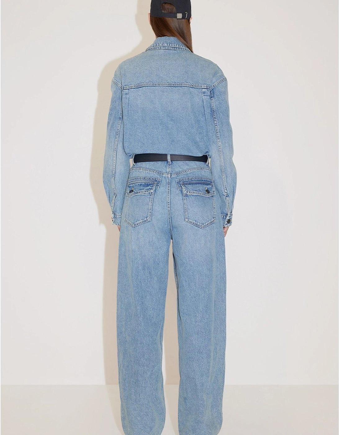 Denim Jumpsuit -middle Blue