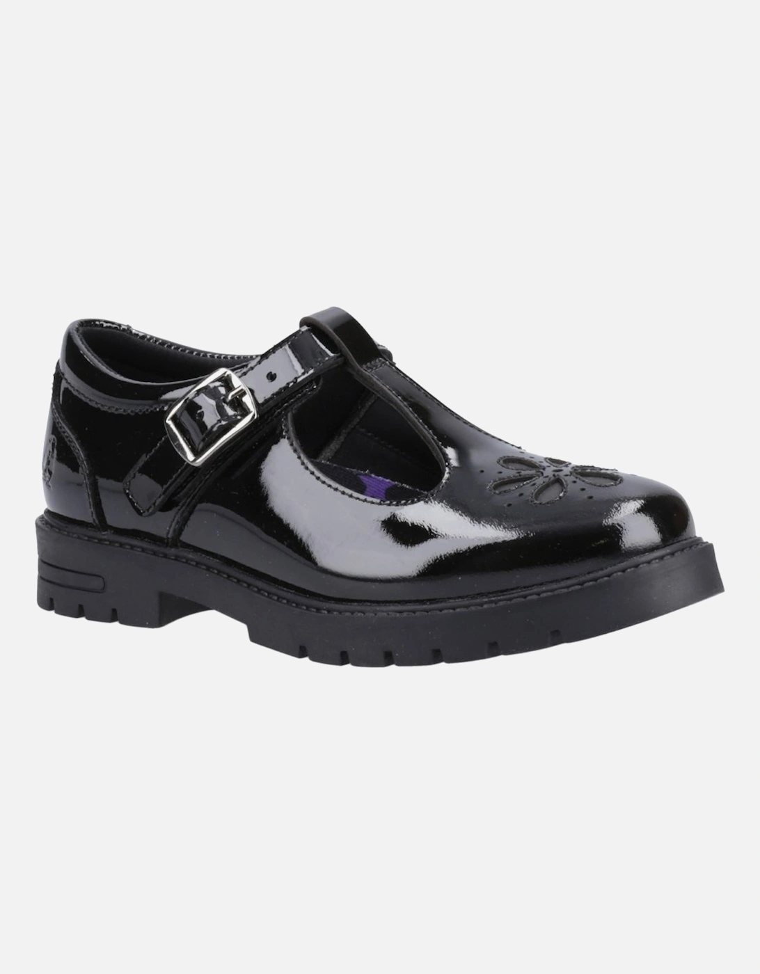 Fiona Patent Senior Girls School Shoes, 6 of 5