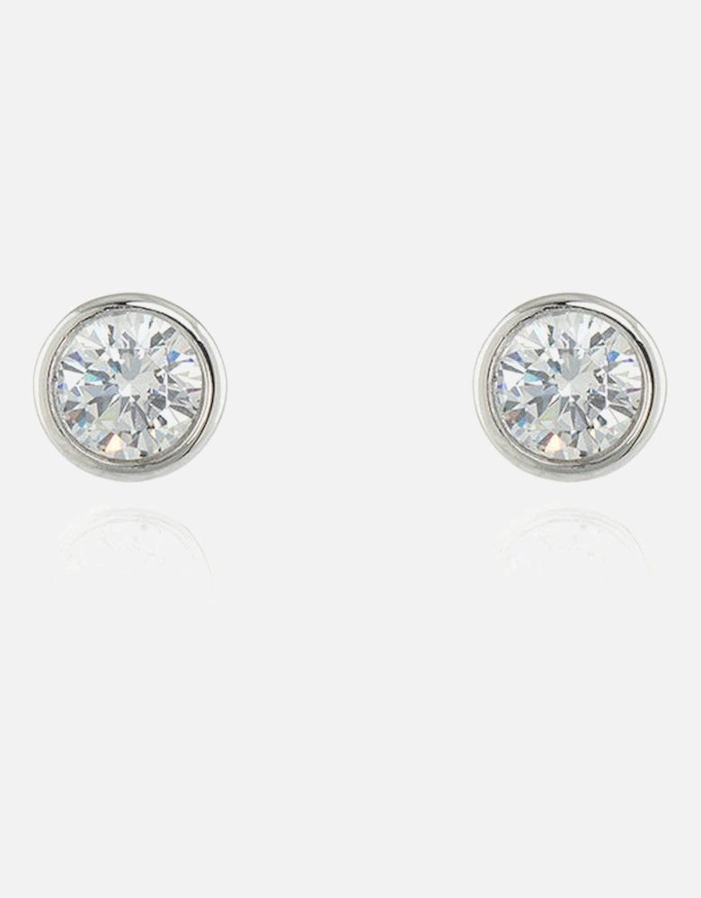 Hatsu 8mm Silver Earrings