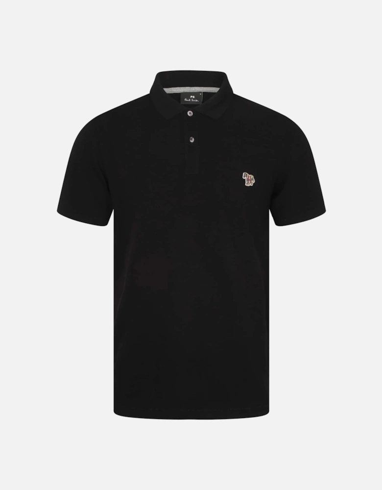 PS Reg Fit SS Polo Shirt Zebra - Black