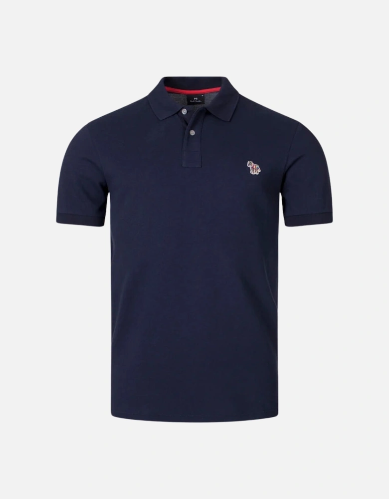 PS Reg Fit SS Polo Shirt Zebra - Navy