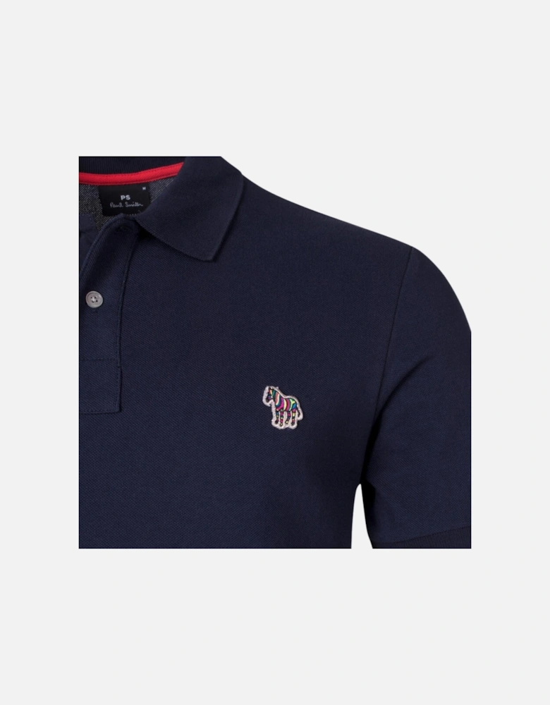 PS Reg Fit SS Polo Shirt Zebra - Navy