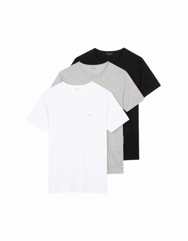 PS 3 Pack T-Shirts - Black/Grey/White