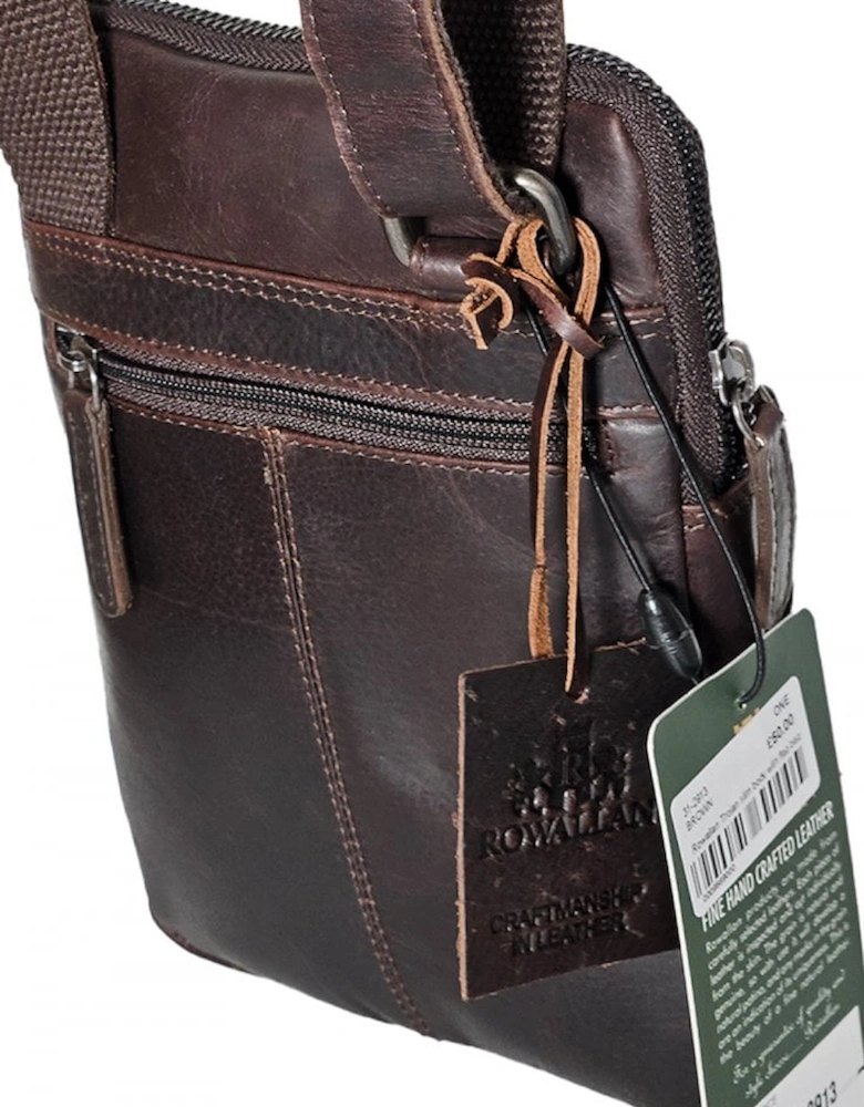 Rowallan Trojan Slim Body With Flap Bag Brown