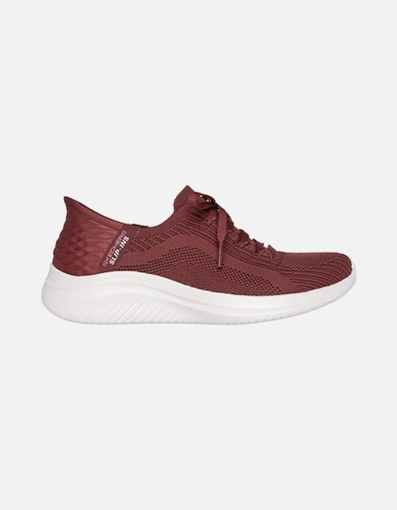 Women's Ultra Flex 3.0 Stretch Knit Laced Slip Ins Burgundy