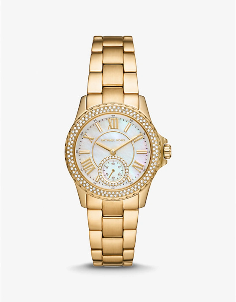 Mini Everest Pavé Gold-Tone Watch