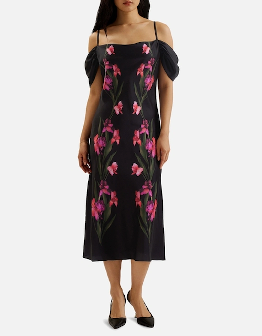 Lucern Satin Midi Dress, 2 of 1