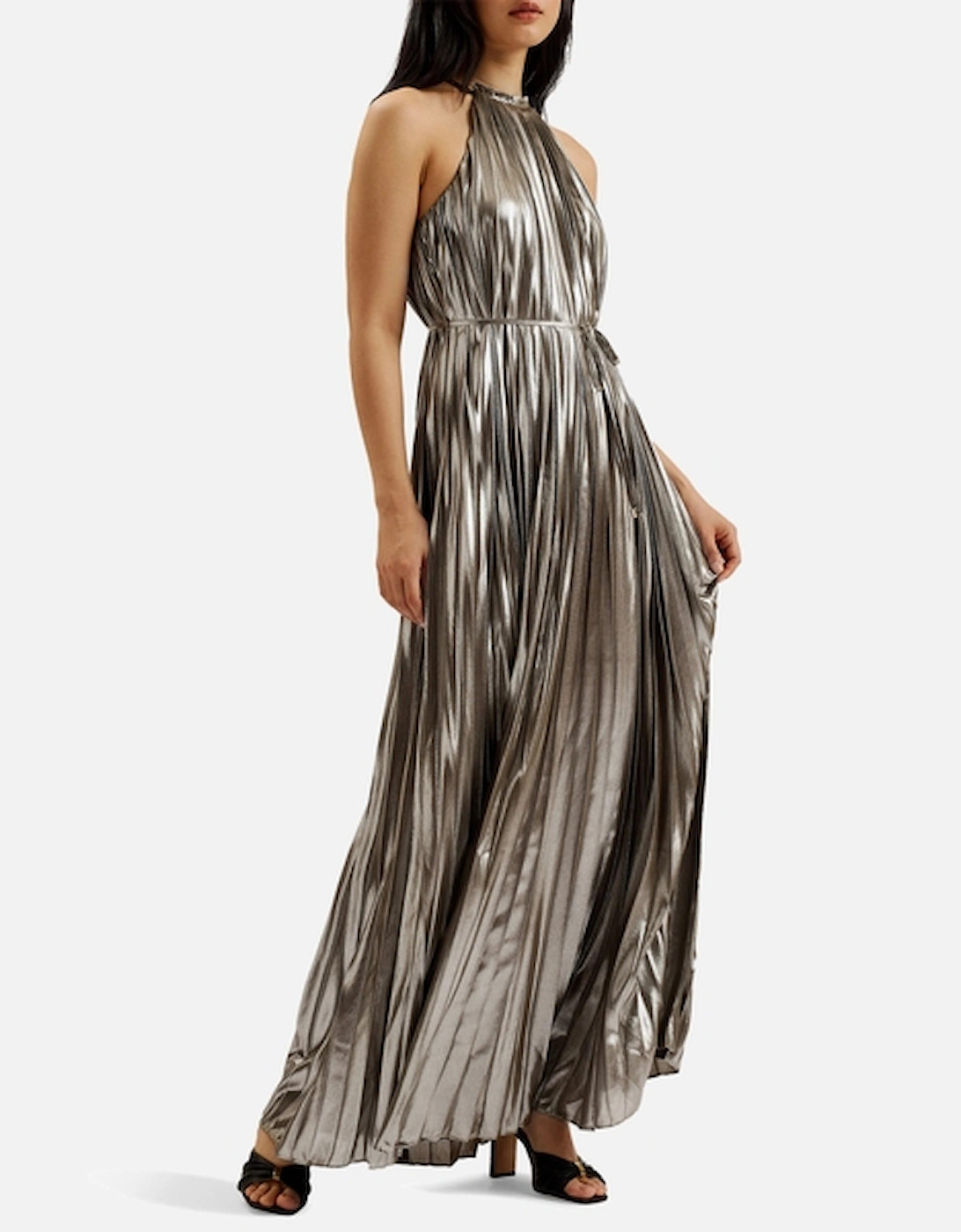 Yalina Satin Midi Dress, 2 of 1