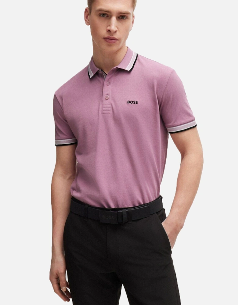 Boss Paddy Polo Shirt Light Pastel Purple