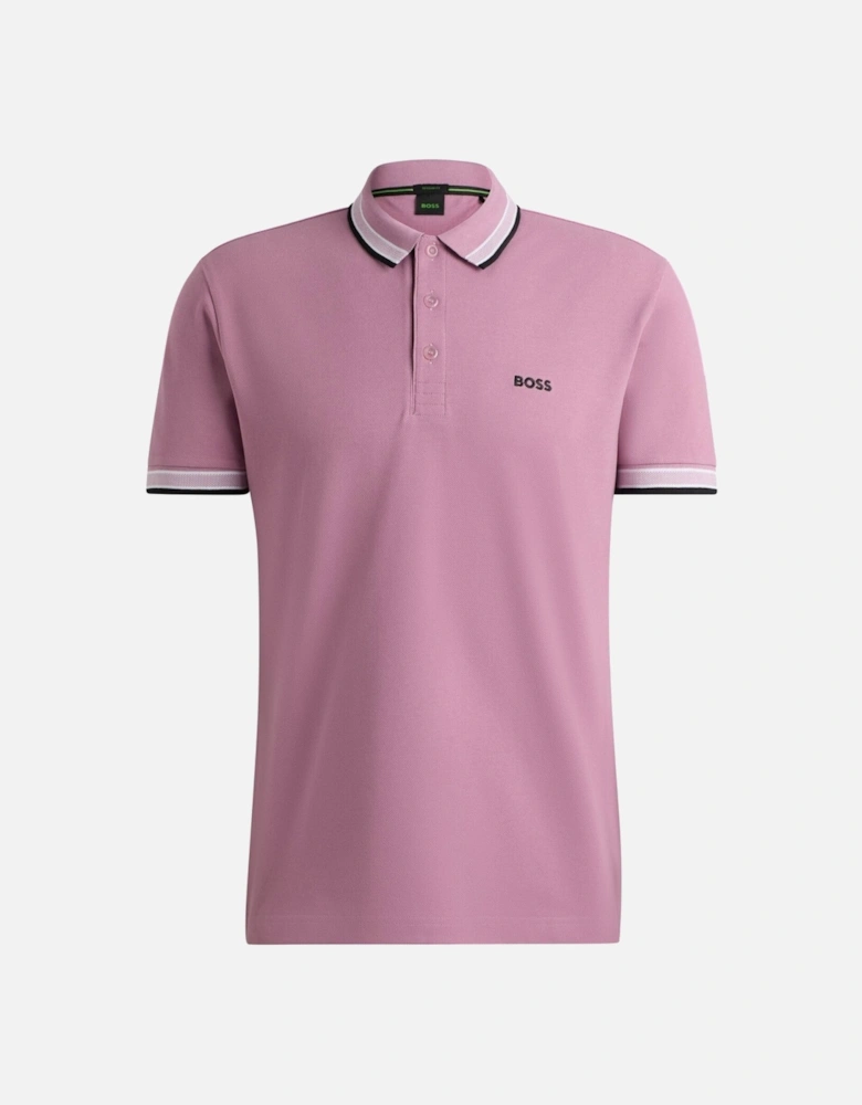 Boss Paddy Polo Shirt Light Pastel Purple