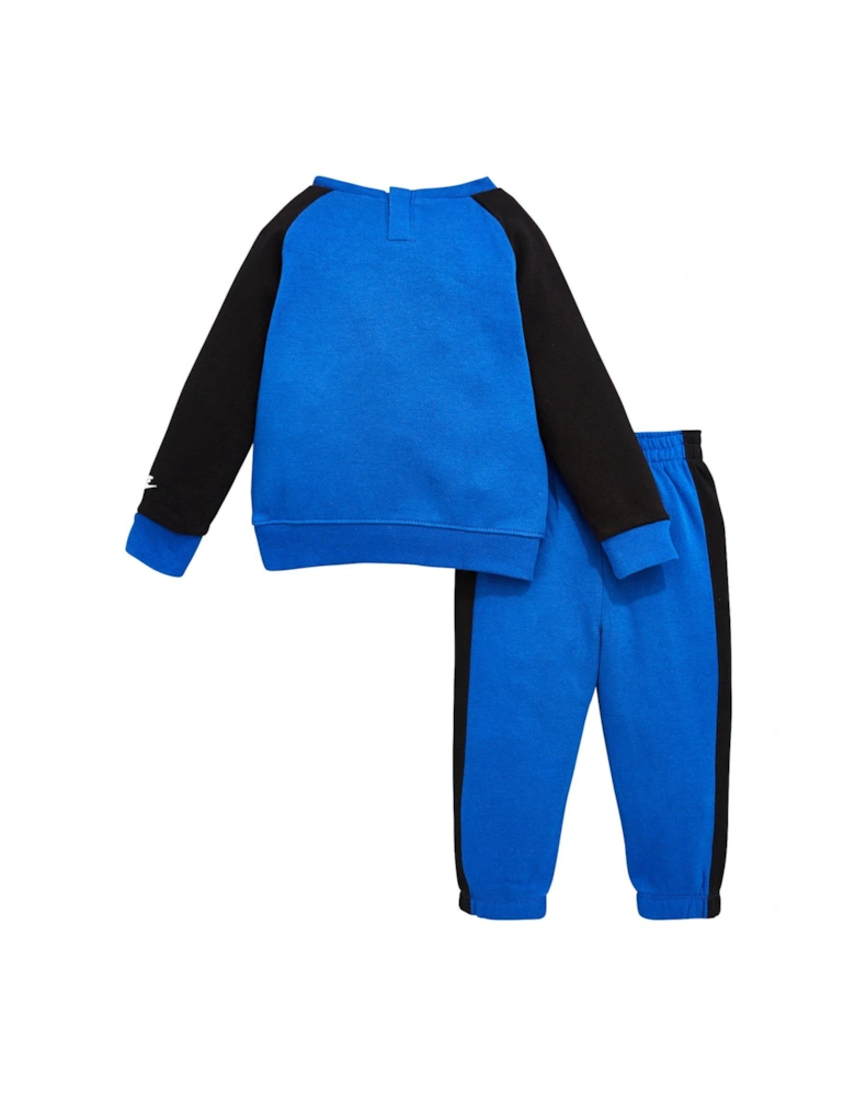 Infant Boys Futura Crew And Jogger Set - Blue