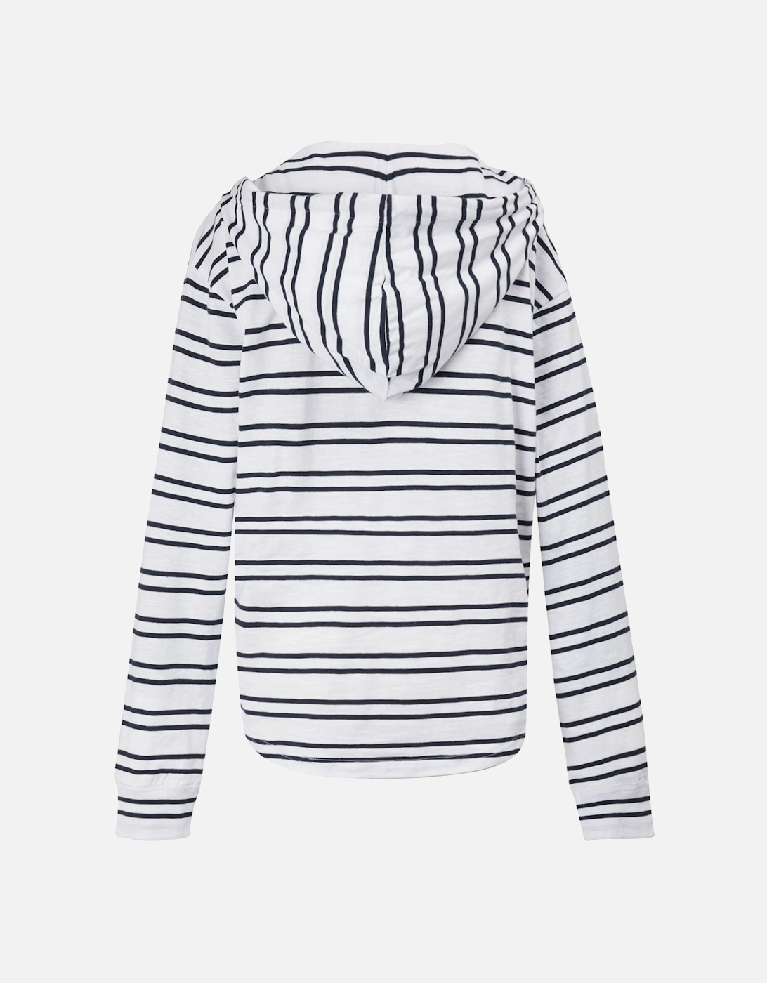 Womens/Ladies Minerve Stripe V Neck Hoodie