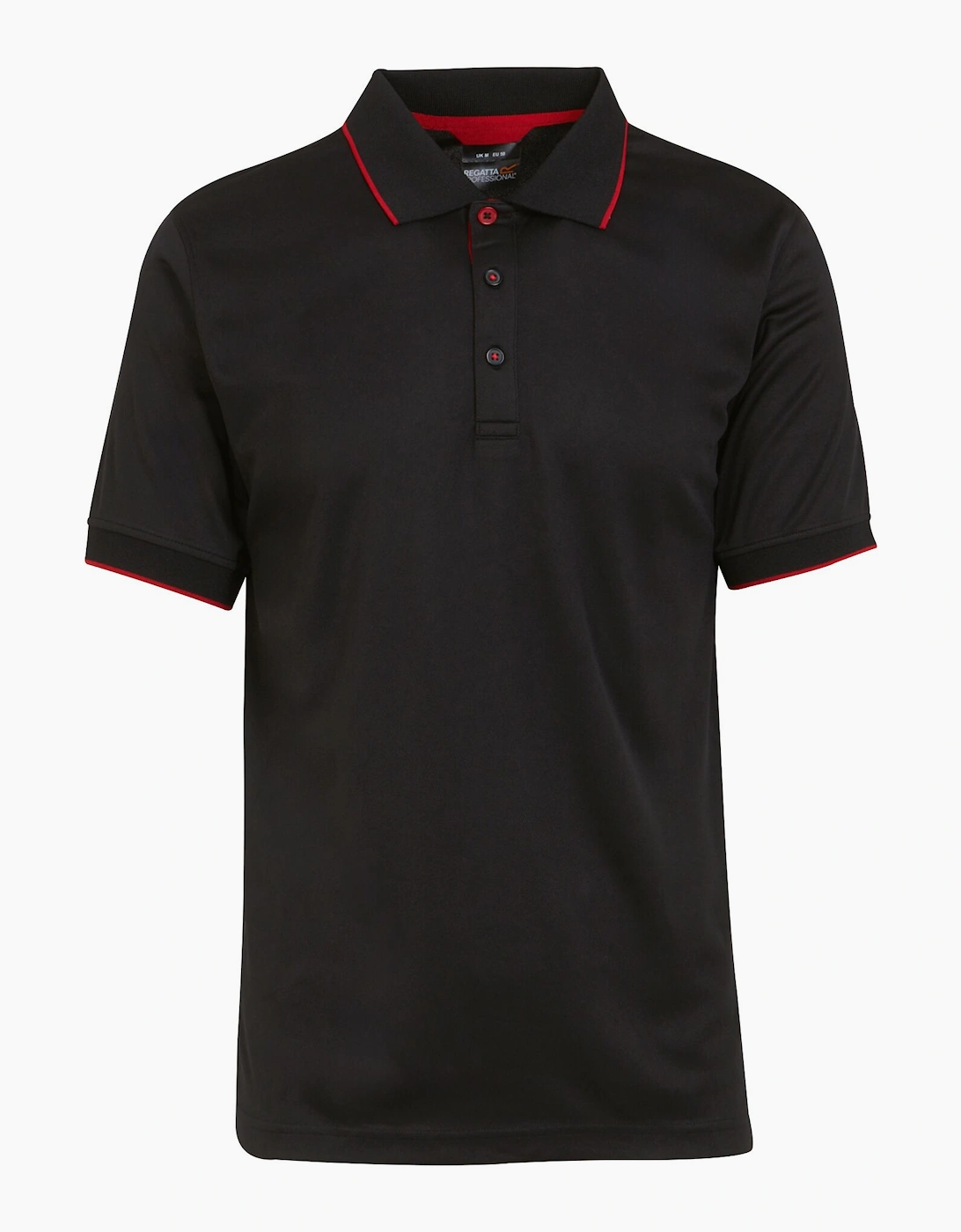 Regatta Men's Black Professional Short-Sleeved Polo Shirt - Size 38