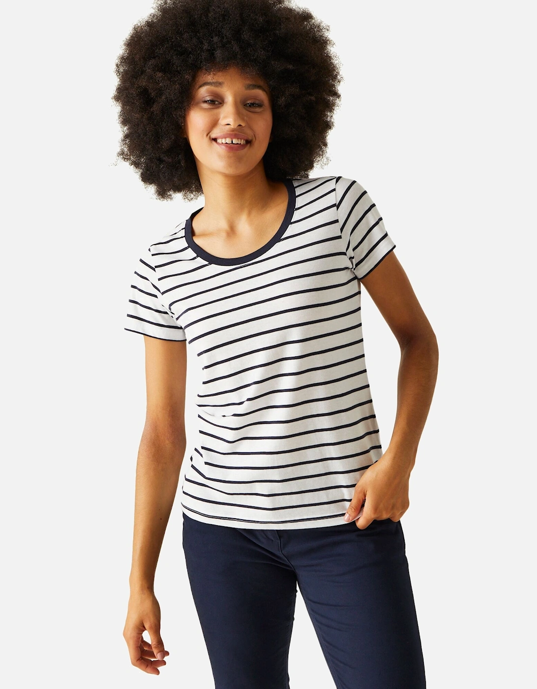 Womens/Ladies Filandra VIII Stripe T-Shirt