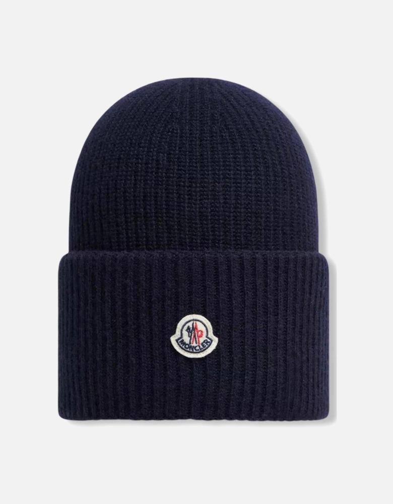 Womens Archive Logo Wool Hat Navy