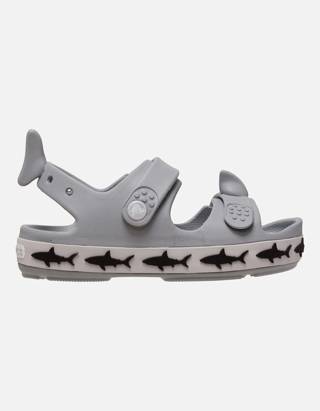 Crocband Cruiser Shark Sandal Sandal - Grey, 3 of 2